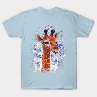 Giraffe - Cute Giraffe - Giraffe Drawing T-Shirt